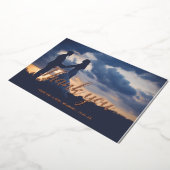 carte de remerciements mariage de feuille d'or ros (Rotation)