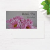 Carte de remerciements Mariage de fleurs roses (Bureau)