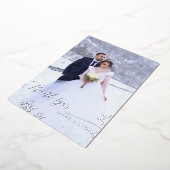 Carte de remerciements Mariage de flocons d'huile  (Rotation)