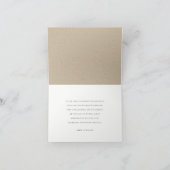 CARTE DE REMERCIEMENTS MARIAGE DE FOLIAGE VERT MONSTERA TROPICAL MODERNE (Intérieur)