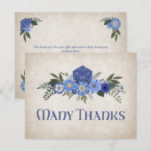 Carte De Remerciements Mariage de jeu de dés RPG (Devant / Derrière)