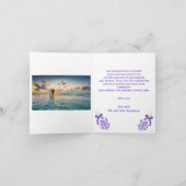 Carte De Remerciements Mariage de lavande (Intérieur)