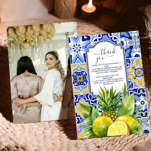 Carte De Remerciements Mariage de Lemon Main Squeeze