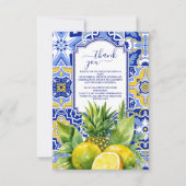 Carte De Remerciements Mariage de Lemon Main Squeeze (Devant)