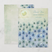 Carte de remerciements Mariage de l'Imaginaire de (Devant / Derrière)