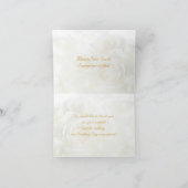 Carte De Remerciements Mariage de l'Merci des Roses blanches (Intérieur)