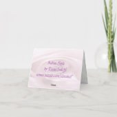 Carte De Remerciements Mariage de l'Merci des Roses blanches (Dos)