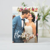 Carte De Remerciements mariage de mariée et de mariée (Debout devant)