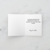 Carte De Remerciements Mariage de mariée et de mariée rose mignonne (Intérieur)