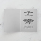 Carte De Remerciements Mariage de motard grunge rustique (Intérieur)