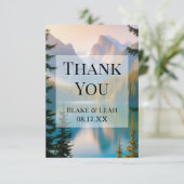 Carte de remerciements Mariage de Mountain Lake pe (Debout devant)