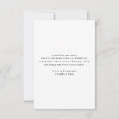 Carte De Remerciements Mariage de palmiers tropicaux minimes moderne (Dos)