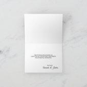 Carte de remerciements Mariage de Pink Sunrise Mou (Intérieur)