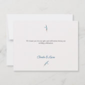 Carte de remerciements Mariage de plage (Dos)