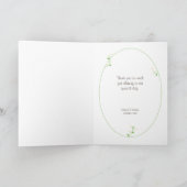 Carte De Remerciements Mariage de portrait de couples de bande dessinée (Intérieur)