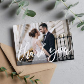 Carte de remerciements mariage de script amusant