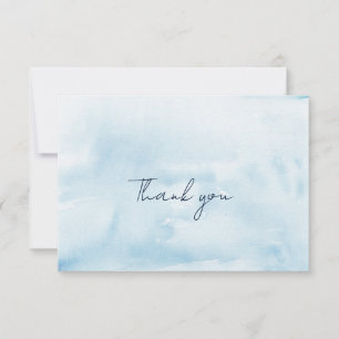 Carte De Remerciements Mariage de script aquarelle