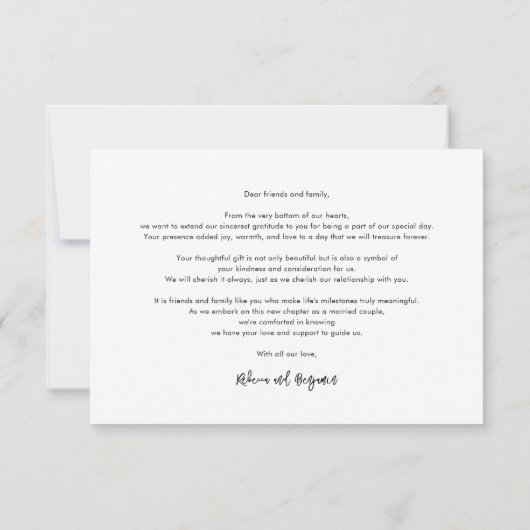 Carte De Remerciements Mariage de script d'aquarelle florale violet (Dos)