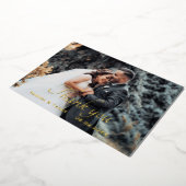 Carte de remerciements mariage de script de feuill (Rotation)