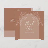 Carte de remerciements Mariage de style arc simple (Devant / Derrière)