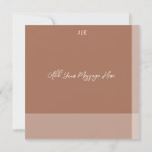 Carte de remerciements Mariage de style arc simple (Dos)