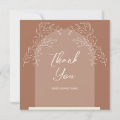 Carte de remerciements Mariage de style arc simple (Devant)