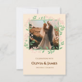 Carte de remerciements Mariage de Terracotta Boho (Dos)