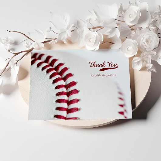 Carte De Remerciements Mariage de thème Budget Baseball