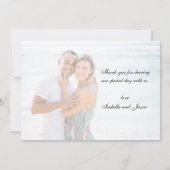 Carte de remerciements Mariage de tournesol Citrou (Dos)