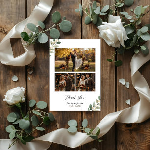 Carte de remerciements Mariage de verdure botaniqu