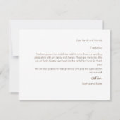 Carte De Remerciements Mariage des feux de suspension bleu et blanc (Dos)