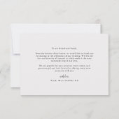 Carte De Remerciements Mariage des fleurs de Magnolia rustique (Dos)