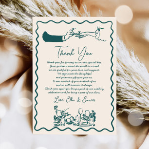 Carte de remerciements Mariage Dessin Dessin Dupli