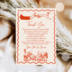 Carte de remerciements Mariage Dessin Dessin Dupli