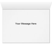 Carte de remerciements Mariage Diamond Heart Blue (Intérieur Horizontal (Bas))