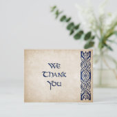 Carte De Remerciements Mariage d'Imaginaire Celtic Viking (Debout devant)