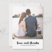Carte De Remerciements Mariage Dots Love and Thanks Photo (Devant)