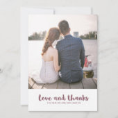 Carte De Remerciements Mariage Dots Love and Thanks Photo (Devant)