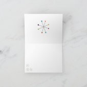 Carte de remerciements Mariage du bouquet de tourn (Intérieur)