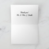 Carte de remerciements Mariage du Corps des Marine (Intérieur)