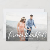 Carte De Remerciements Mariage éditable couleur simplement romantique (Devant)