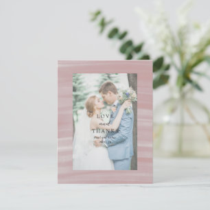 Carte De Remerciements Mariage élégant Coastal Chic Pink