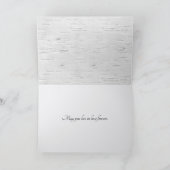 Carte De Remerciements Mariage en bois de bouleau blanc (Intérieur)