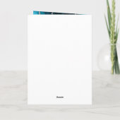 Carte De Remerciements Mariage en marbre bleu turquoise et gris argenté (Dos)