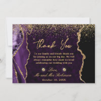 Mariage en marbre d'agate fausse paillette violet