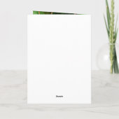 Carte De Remerciements Mariage en marbre vert et or (Dos)