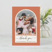 Carte De Remerciements Mariage en terre cuite (Debout devant)