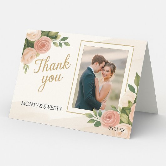 Carte De Remerciements Mariage et funérailles personnalisés Notes de reme