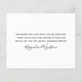 Carte de remerciements Mariage Eucalyptus (Dos)