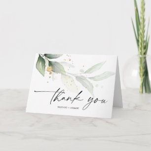 Carte de remerciements Mariage Eucalyptus